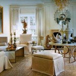 Neo Classical Neutral Living Room Interior Design