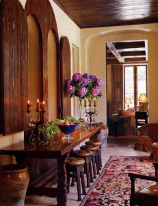 Spanish Console Table and Stools