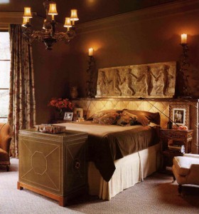 Spanish old world bedroom design
