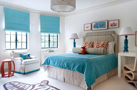 Orange-Turquoise-Bedroom-Interior-3