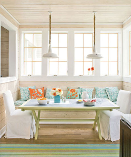 Orange-Turquoise-Dining-Nook-Interior-Design