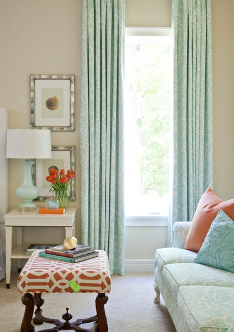 Orange-Turquoise-Living-Room-Interior