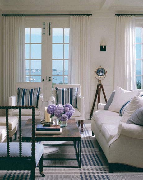 Living Room Coastal Interior Design