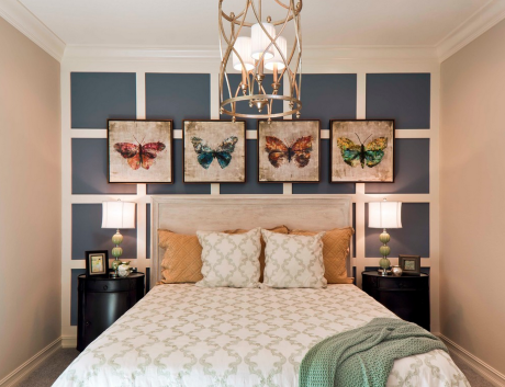 Butterfly Artwork Bedroom Design