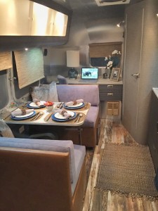 23' Airstream International CCD Dining Area Banquette