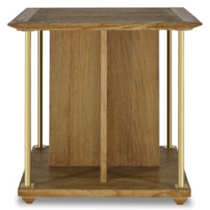 Atherton Cerused Teak End Table Brownstone Furniture