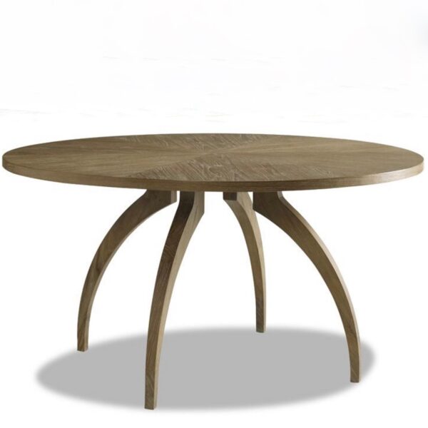 Atherton Teak Round Dining Table Brownstone Furniture