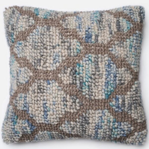 Blue Grey Beige Pillow