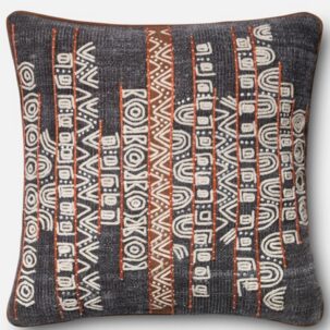 Grey Rust African Pillow