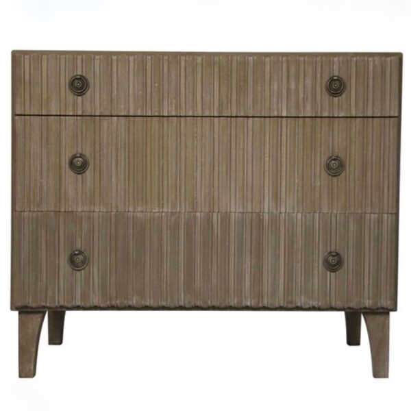 Daryl Dresser Weathered Front View Noir Furniture