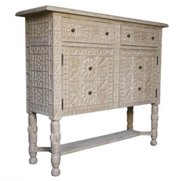 Egypt Console Grey Console Table Noir