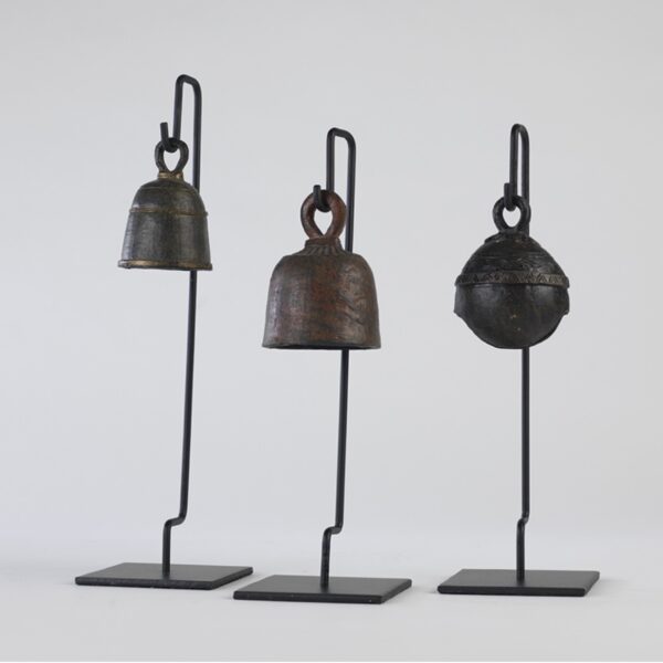 Elephant Bell and Temple Bells on Stands