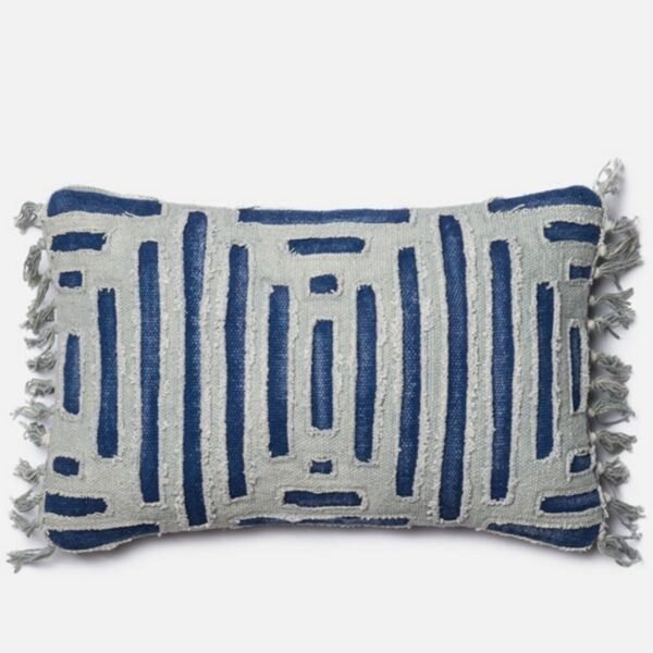 Grey Blue Kidney Pillow