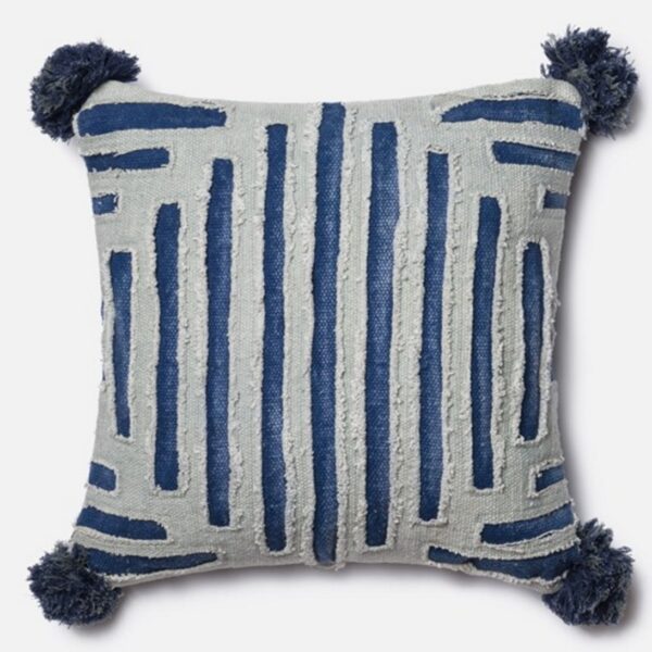 Grey Blue Pillow