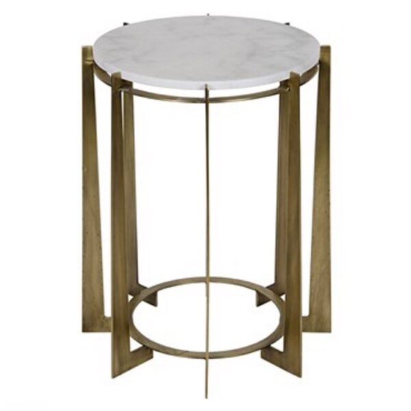 Herbert Side Table Antique Brass Noir