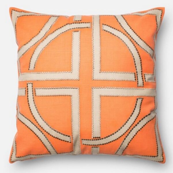 Orange Beige Pillow