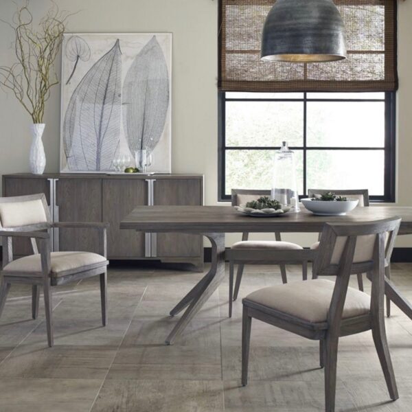 Palmer Modern Trestle Dining Table Room View Brownstone Furniture