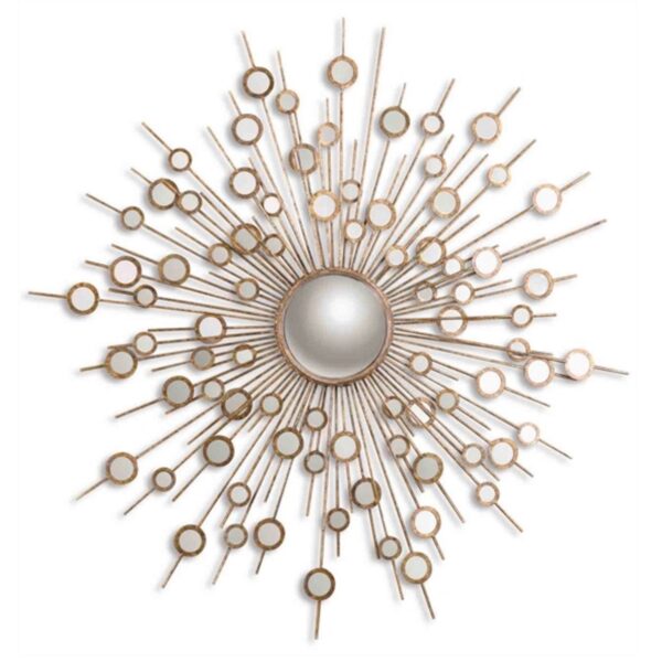 Raindrops Gold Starburst Mirror Uttermost