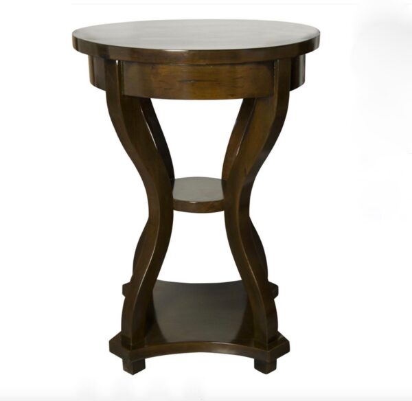 Roma Side Table Distressed Brown Noir