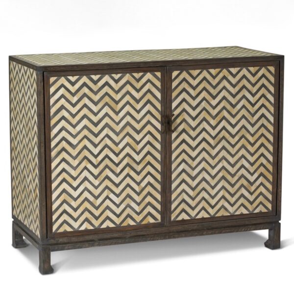 Tangier Herringbone Accent Chest Brownstone Furniture