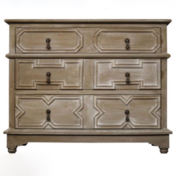 Watson Dresser Weathered Front View Noir Furniture