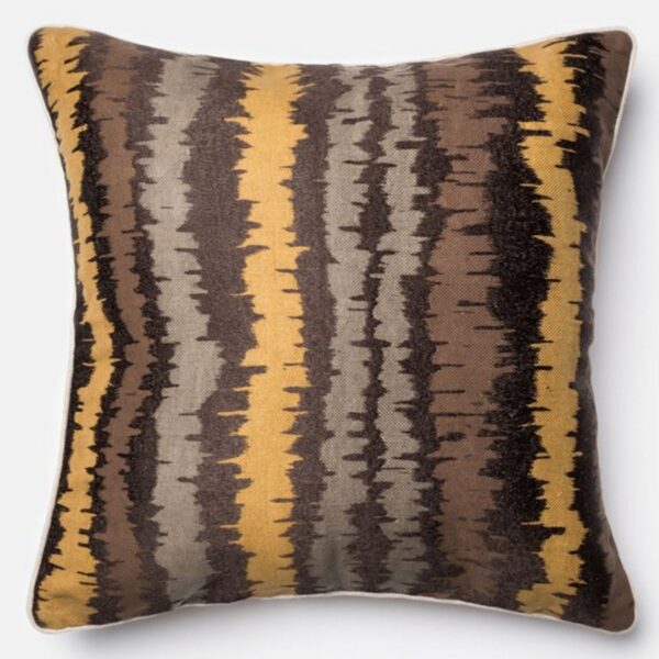 Yellow Brown Grey Pillow