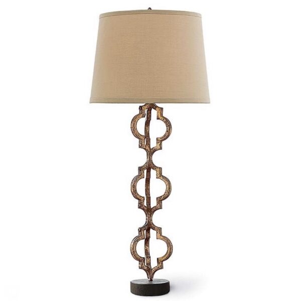 Triple Segment Iron Pattern Makers Lamp